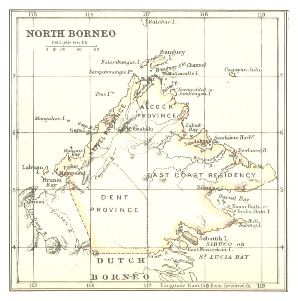 North borneo map.